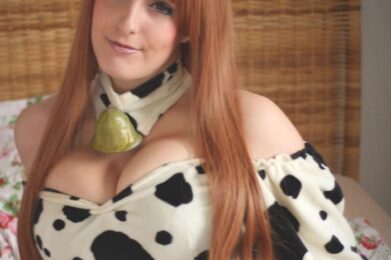 Woman in Hucow Costume